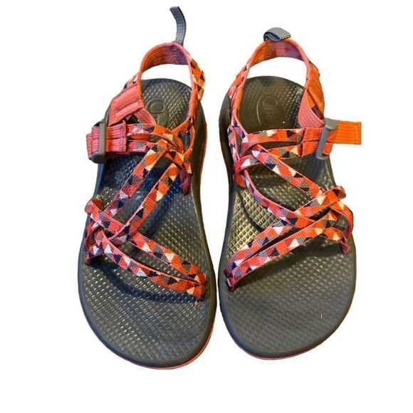 Chaco Girls Orange Strappy Sport Sandals Size 5 - Picture 1 of 7